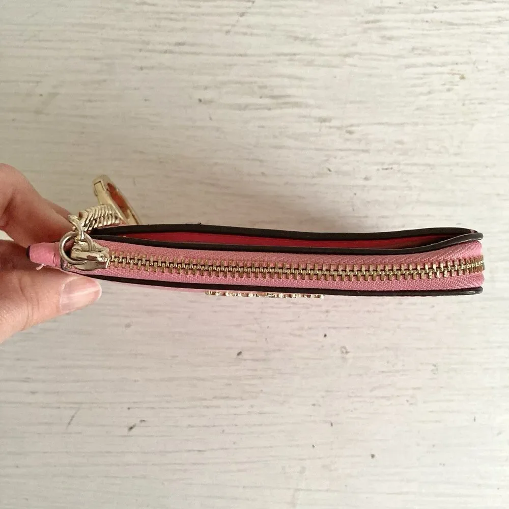 Kate Spade Madison Zip Around Card Holder Blossom Pink Minimalist Cute